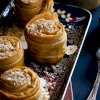 Almond and walnut baklava scrolls